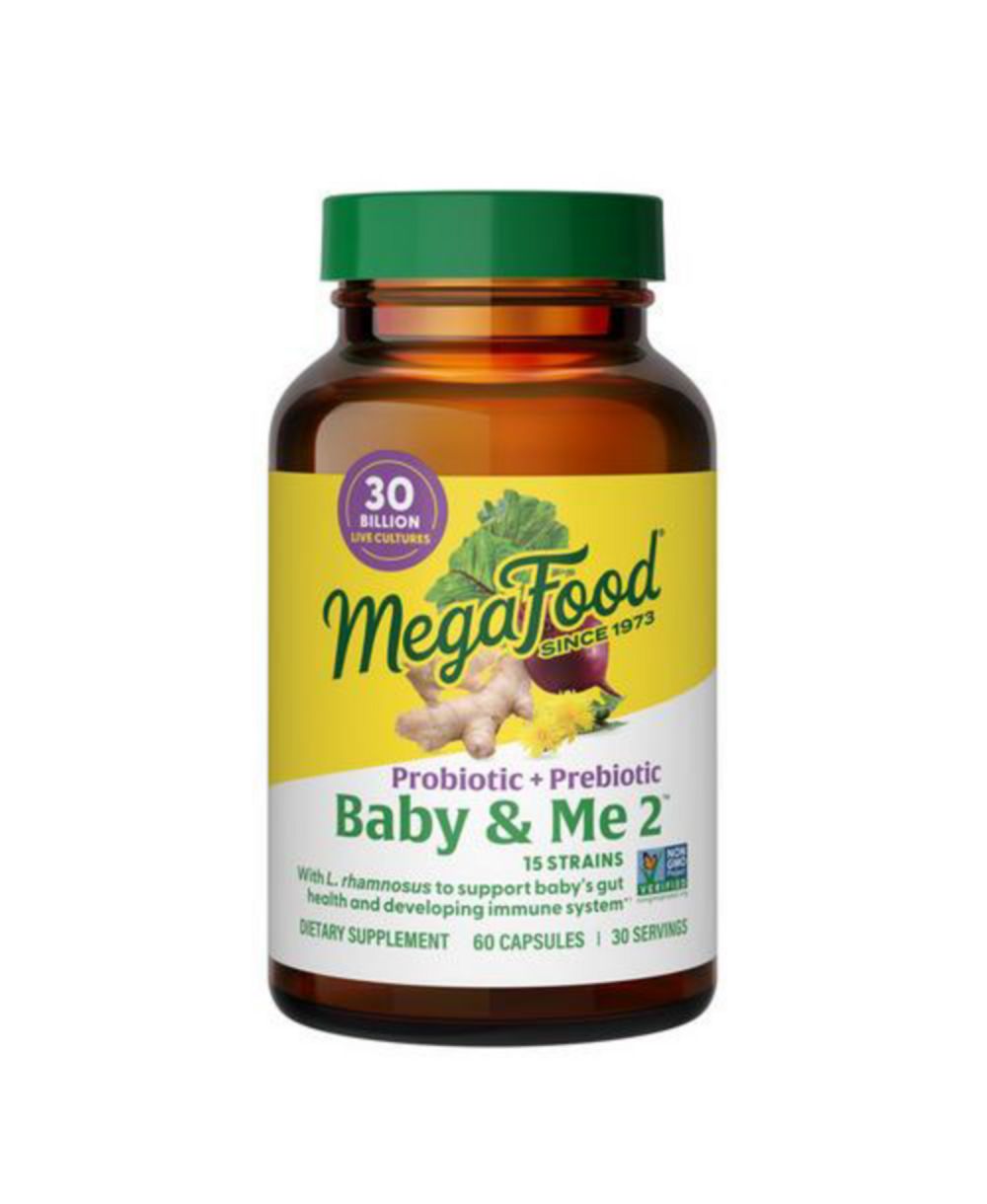 MegaFood пренатальный пробиотик Plus Prebiotic Baby and Me 2, 60 капсул