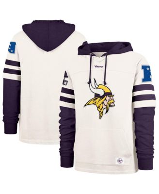 Мужской худи '47 Brand Cream Minnesota Vikings Split Zone Cornerback Duo Lacer