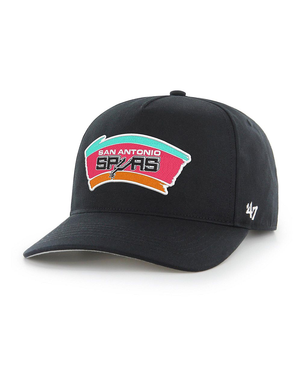 Мужская кепка '47 Brand Black San Antonio Spurs Hardwood Classics Hitch Adjustable Hat