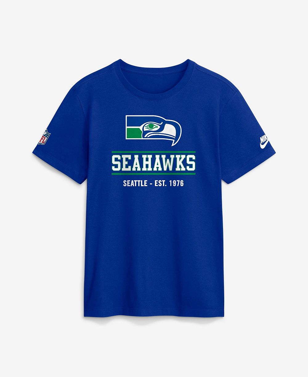Мужская футболка Nike Royal Seattle Seahawks Sideline Alternate Final Sprint Dri-FIT