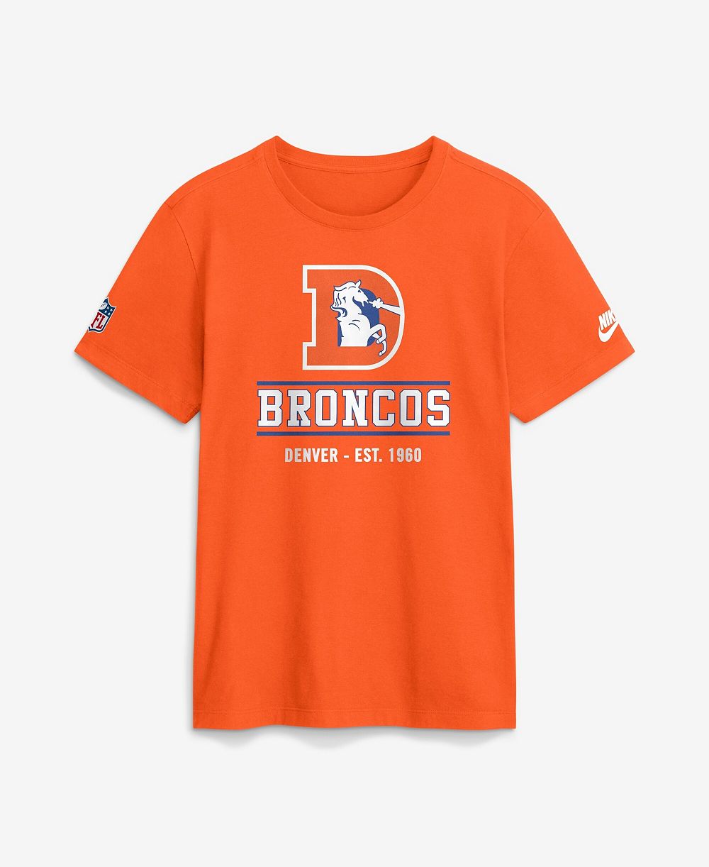 Мужская футболка Nike Orange Denver Broncos Sideline Alternate Final Sprint Dri-FIT