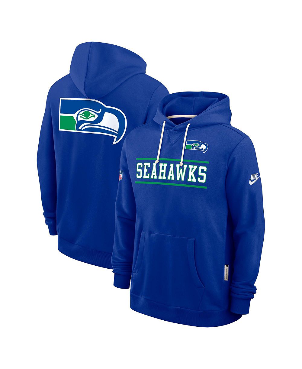 Мужской свитшот Nike Royal Seattle Seahawks Alt Sideline Standard Issue Dri-FIT Hoodie