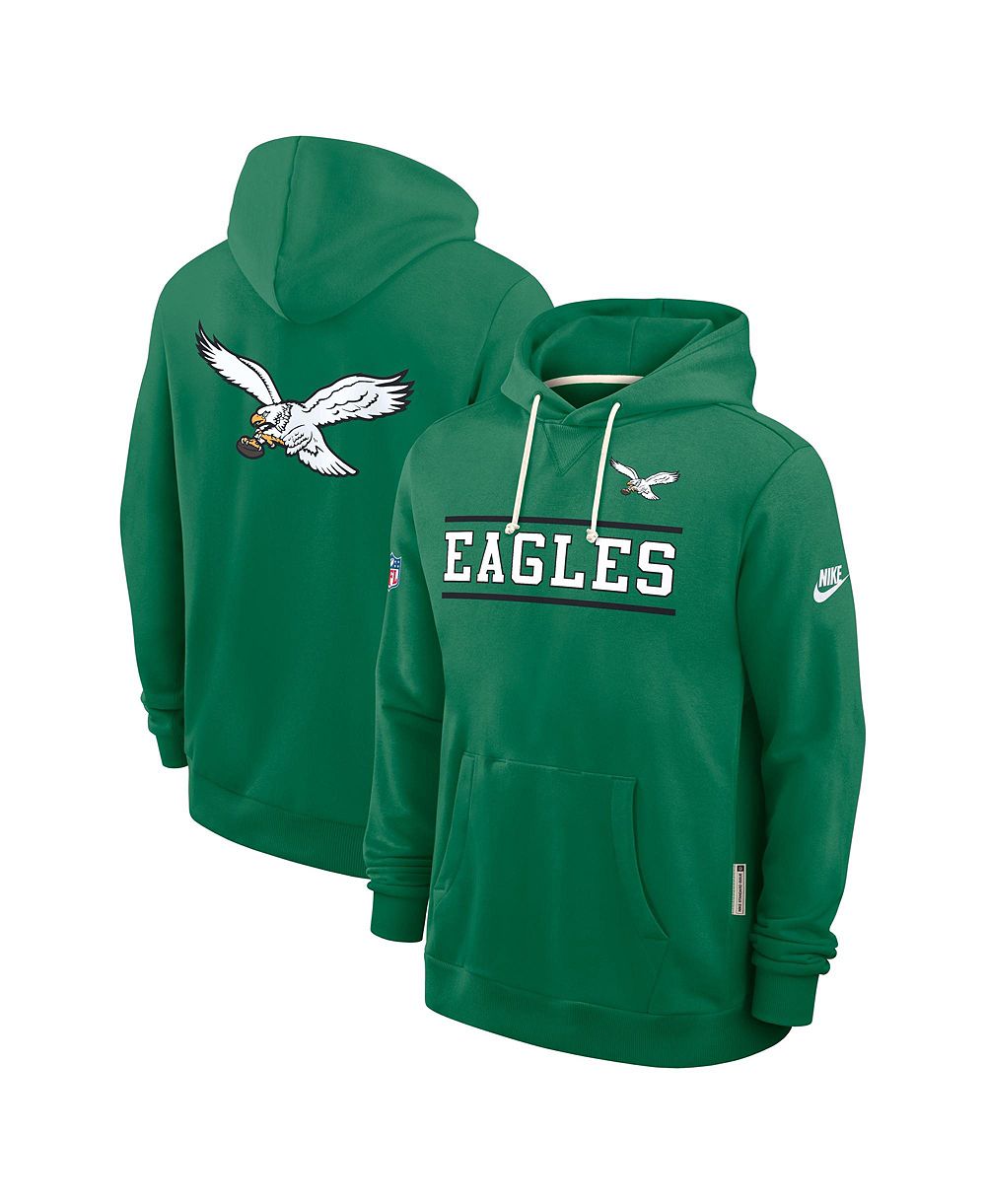 Nike Мужской Kelly Green Philadelphia Eagles Alt Sideline Standard Issue Dri-FIT Hoodie