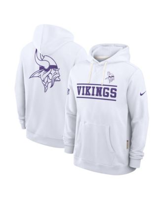 Nike Men's White Minnesota Vikings Alt Sideline Standard Issue Dri-FIT Hoodie