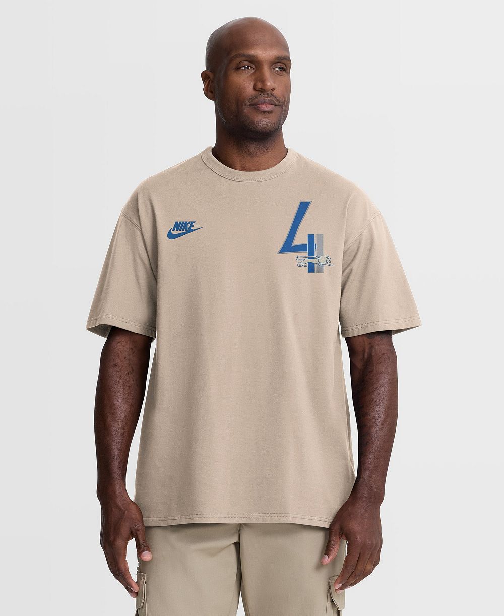 Мужская футболка Nike Max90 Retro Relaxed-Fit для фанатов Detroit Lions