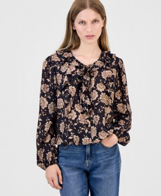 Nautica Женская блузка Cambridge Floral Ruffled