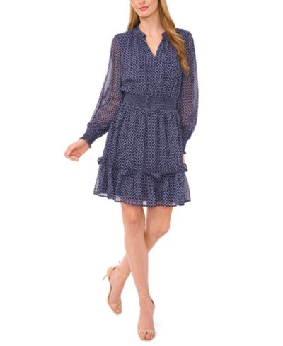 Платье CeCe Women's Tiered Tie-Neck