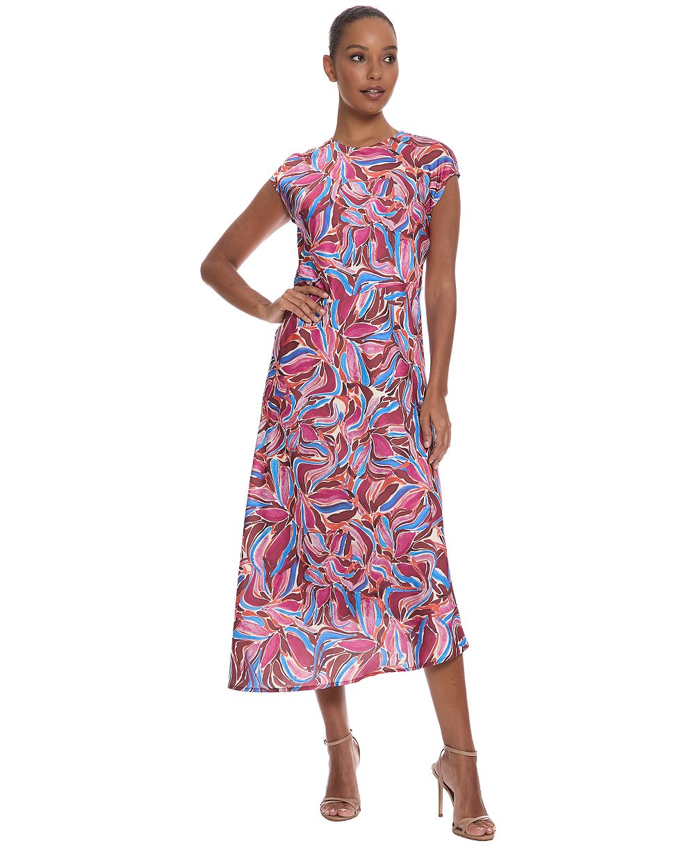 Женское платье Maggy London Print Asymmetrical Midi