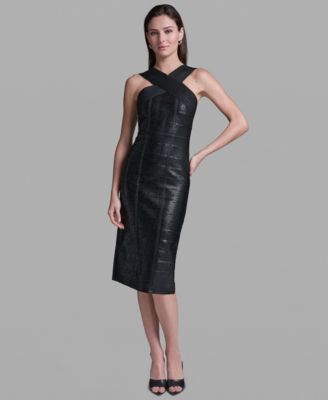 Женское платье BCBG Black Bandage Midi