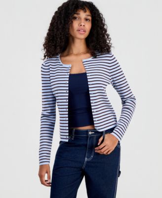 Кардиган Hooked Up by IOT Juniors' Striped Ribbed