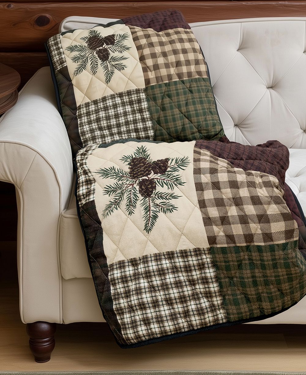 Your Lifestyle Pine Panels Reversible плед, 50" x 60"