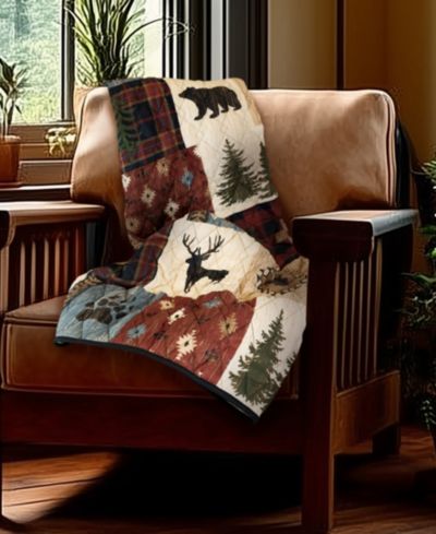 Your Lifestyle Woodland Patch Reversible Throw, 50" x 60"