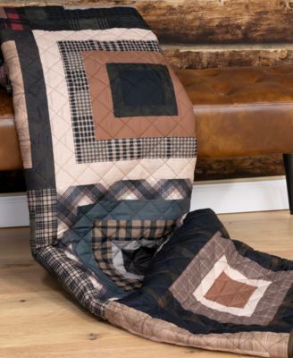 Donna Sharp Lodge Square Reversible Throw, 50"x 60"
