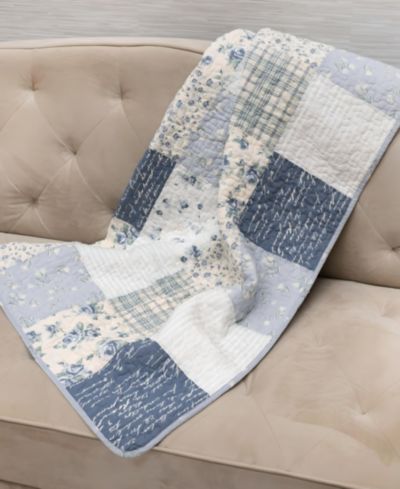 Donna Sharp Pastures Cotton Reversible Throw, 50"x 60"