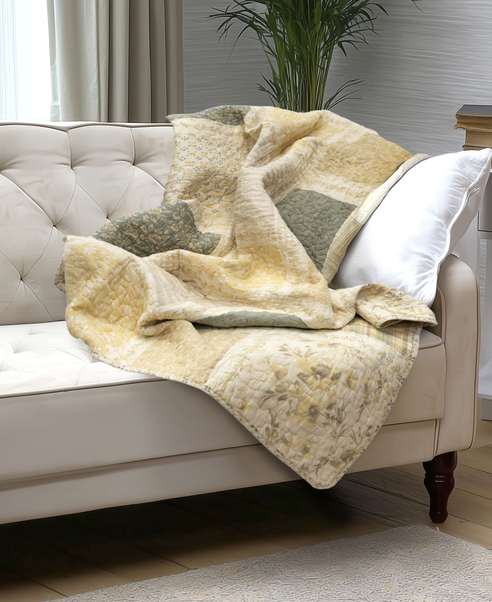 Donna Sharp Meadow Cotton Reversible Throw, 50" x 60"