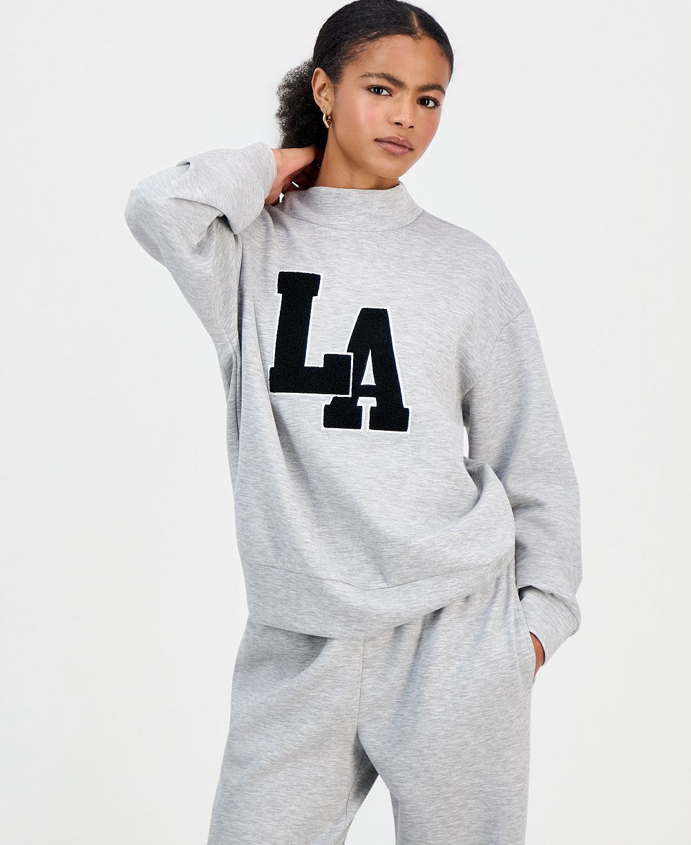 FVR DRM Juniors' Mock Neck Scuba Sweatshirt