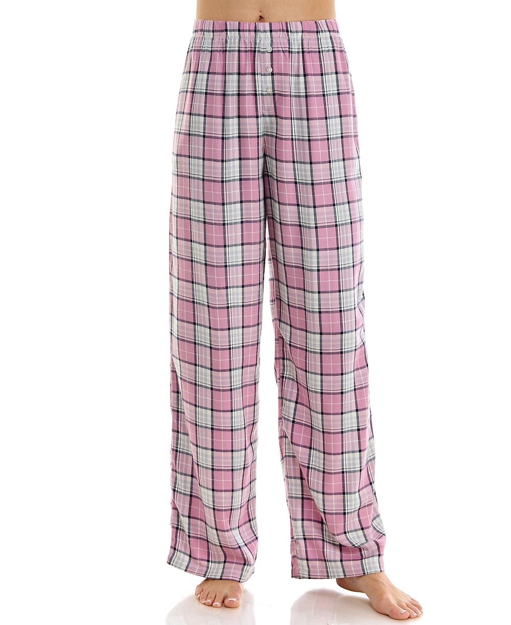 Roudelain Women's Plaid Flannel Sleep Pants