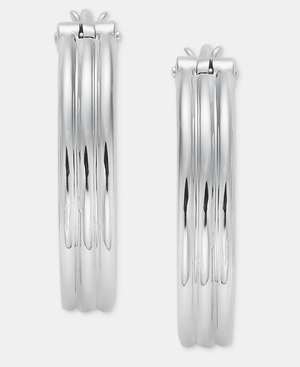 Серьги-кольца Lauren Ralph Lauren Small Ribbed, 0.81"