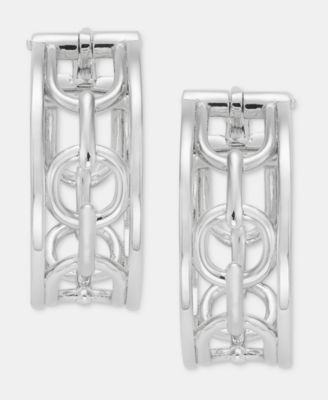 Серьги-кольца Lauren Ralph Lauren Small Watch Fob, 0.8"