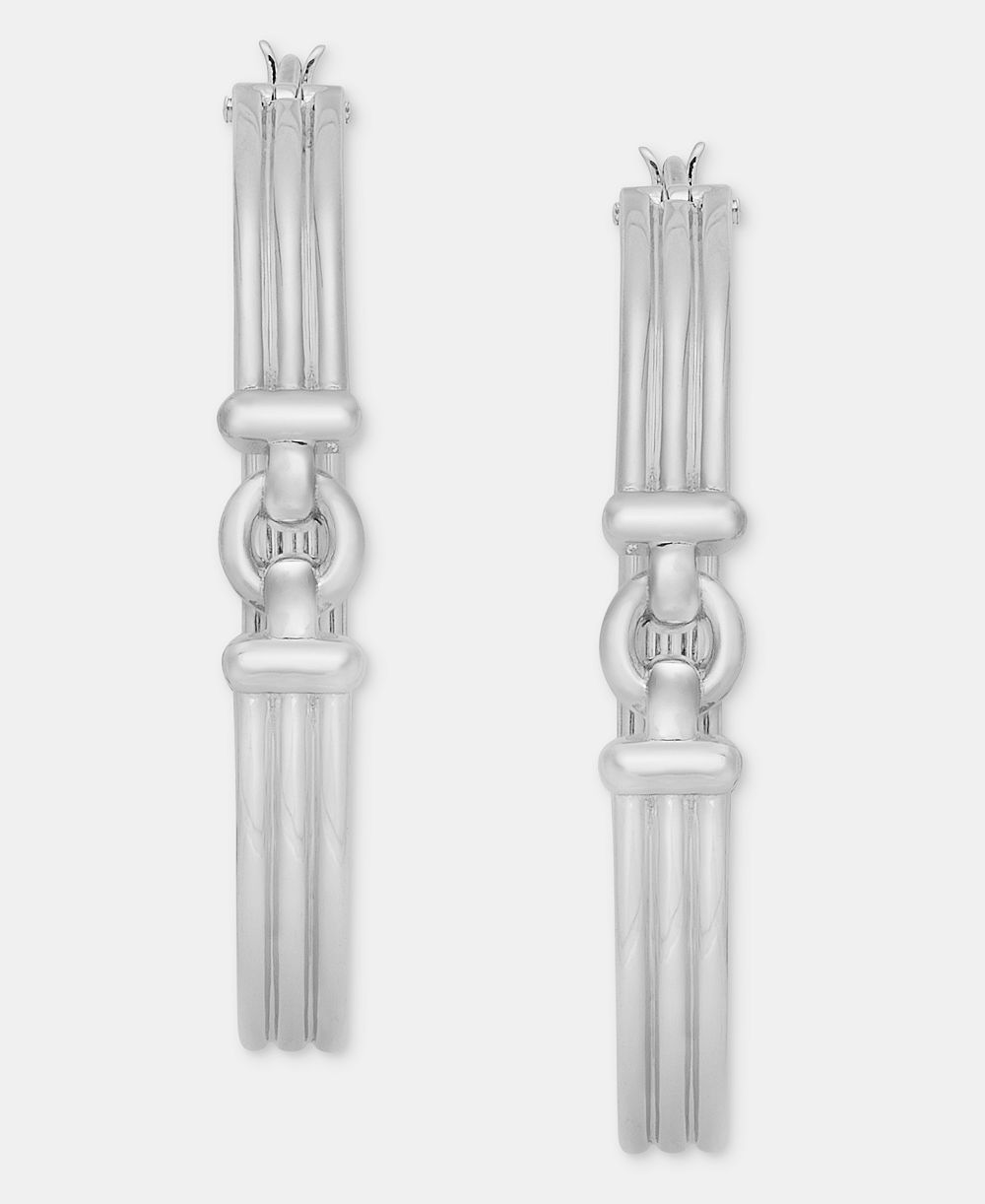 Серьги-кольца Lauren Ralph Lauren Ribbed, 1.43"