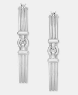 Серьги-кольца Lauren Ralph Lauren Ribbed, 1.43"