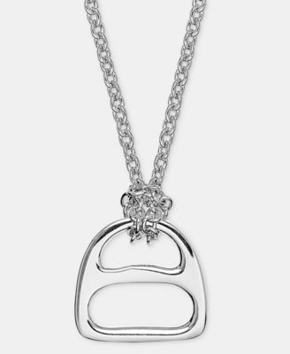 Lauren Ralph Lauren Equestrian Pendant Necklace, 18" + 3" extender