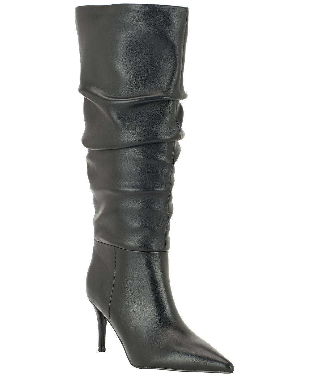 GUESS Women's Canteen Slouchy Scrunched Tall Stiletto Boots
