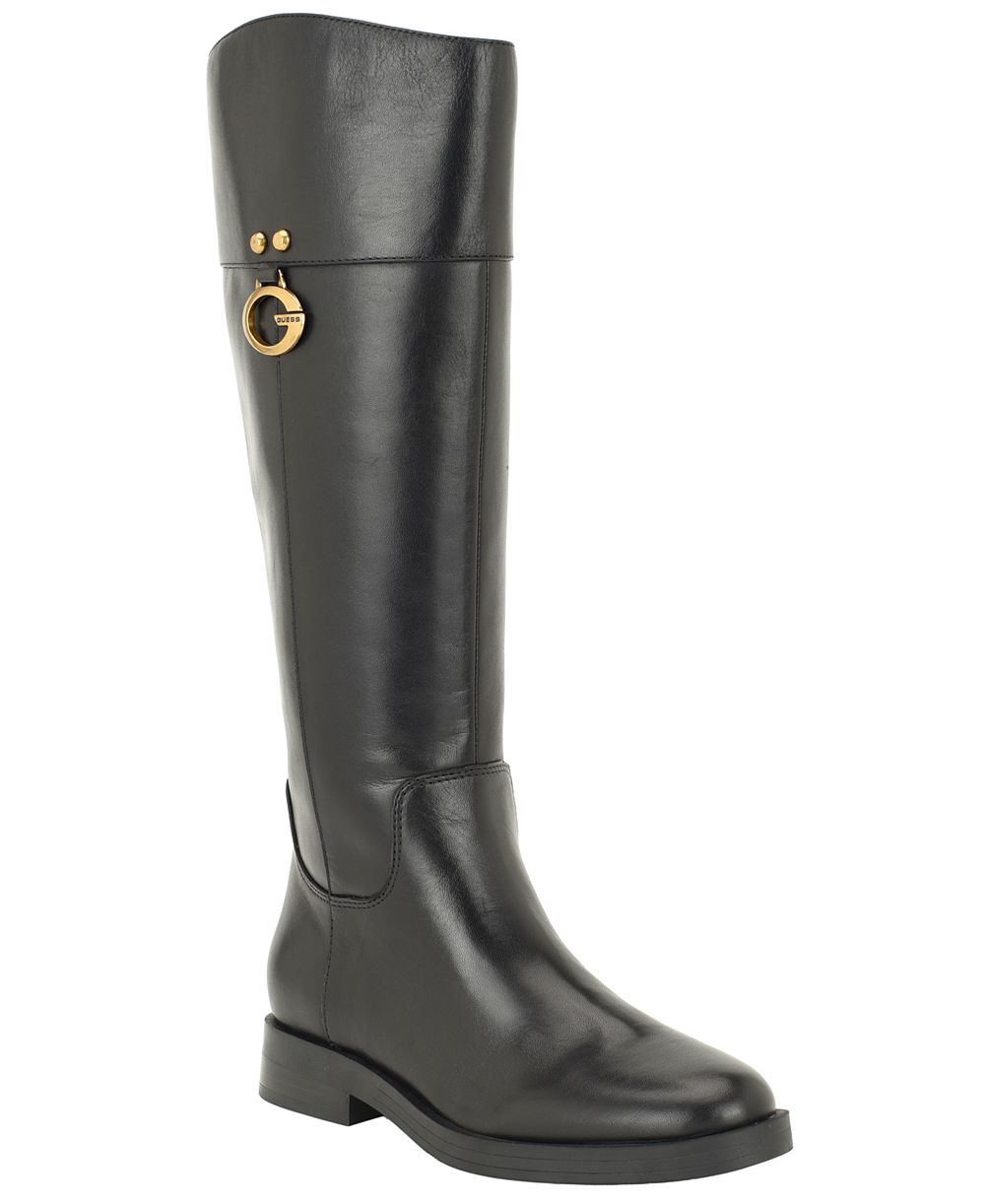 GUESS Women's Kandra Tall Signature G Logo Riding Boots