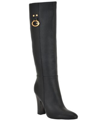 GUESS Women's Tyne Tall Pointed Toe Block Heel Boots