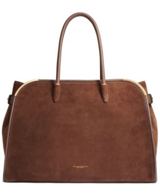 Donna Karan New York сумка-саквояж из атласа и замши