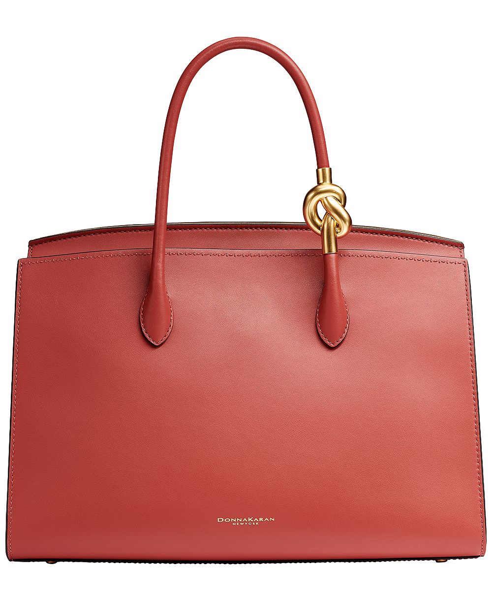 Donna Karan New York Loden Leather Satchel Handbag