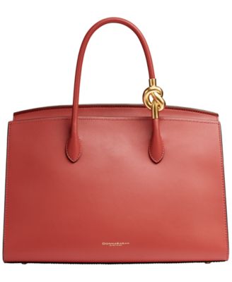 Женская кожаная сумка-саквояж Donna Karan New York Loden