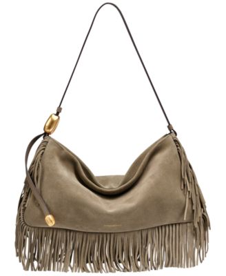 Donna Karan New York большая сумка через плечо с бахромой