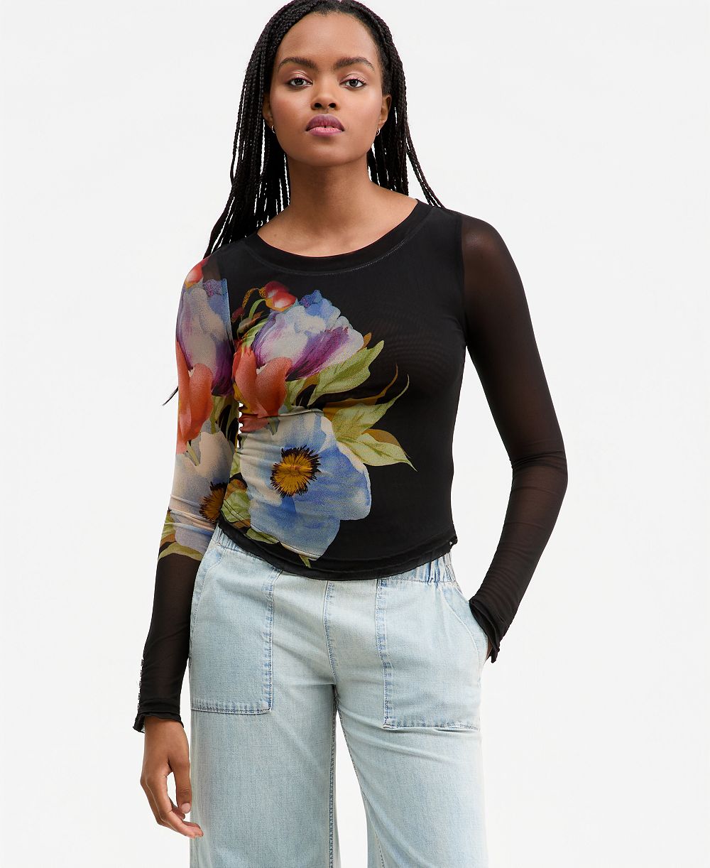 Топ Free People Women's Lilly Printed Long-Sleeve