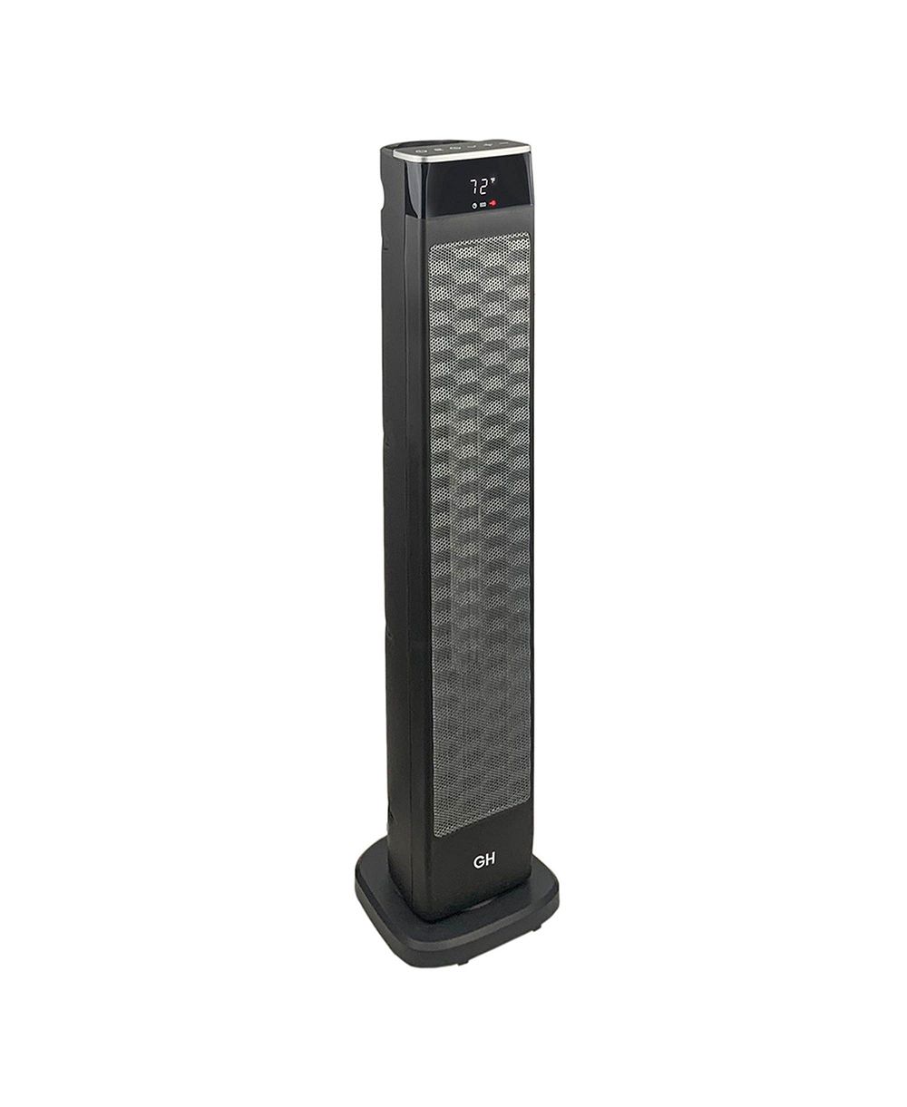 Good Housekeeping 30" Ceramic Tower Space Heater with Remote, Oscillating