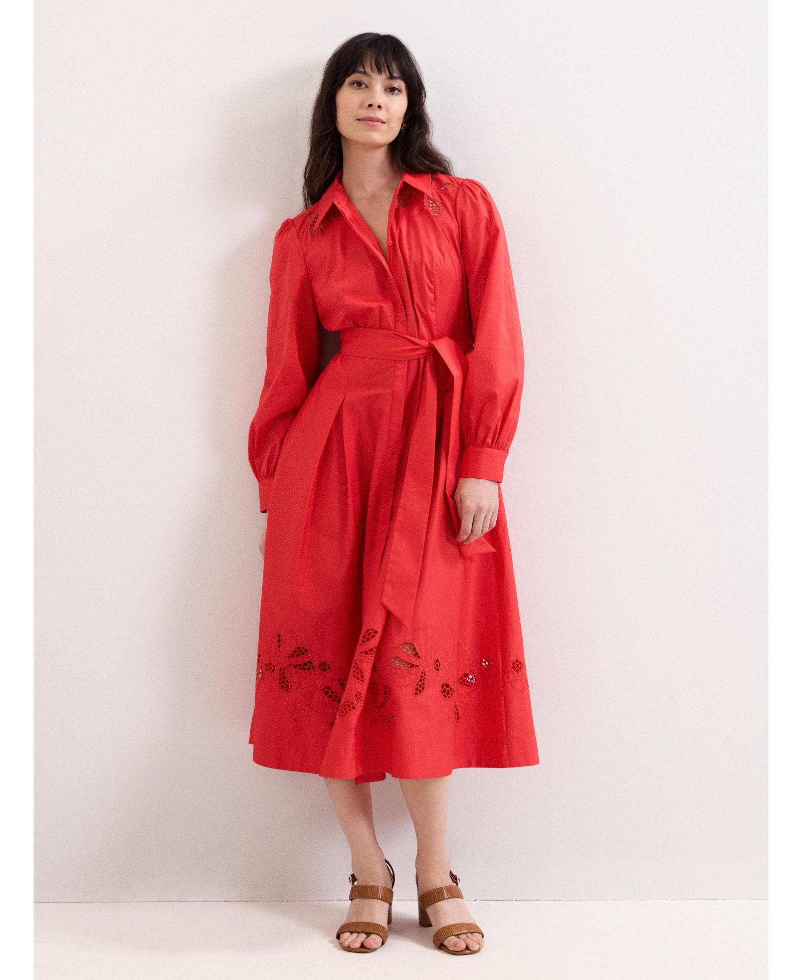 Phase Eight Women's Kim Cutwork Hem Midi Dress