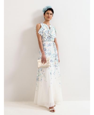 Phase Eight Women's Rachel Floral Ruffle Detail Maxi Dress