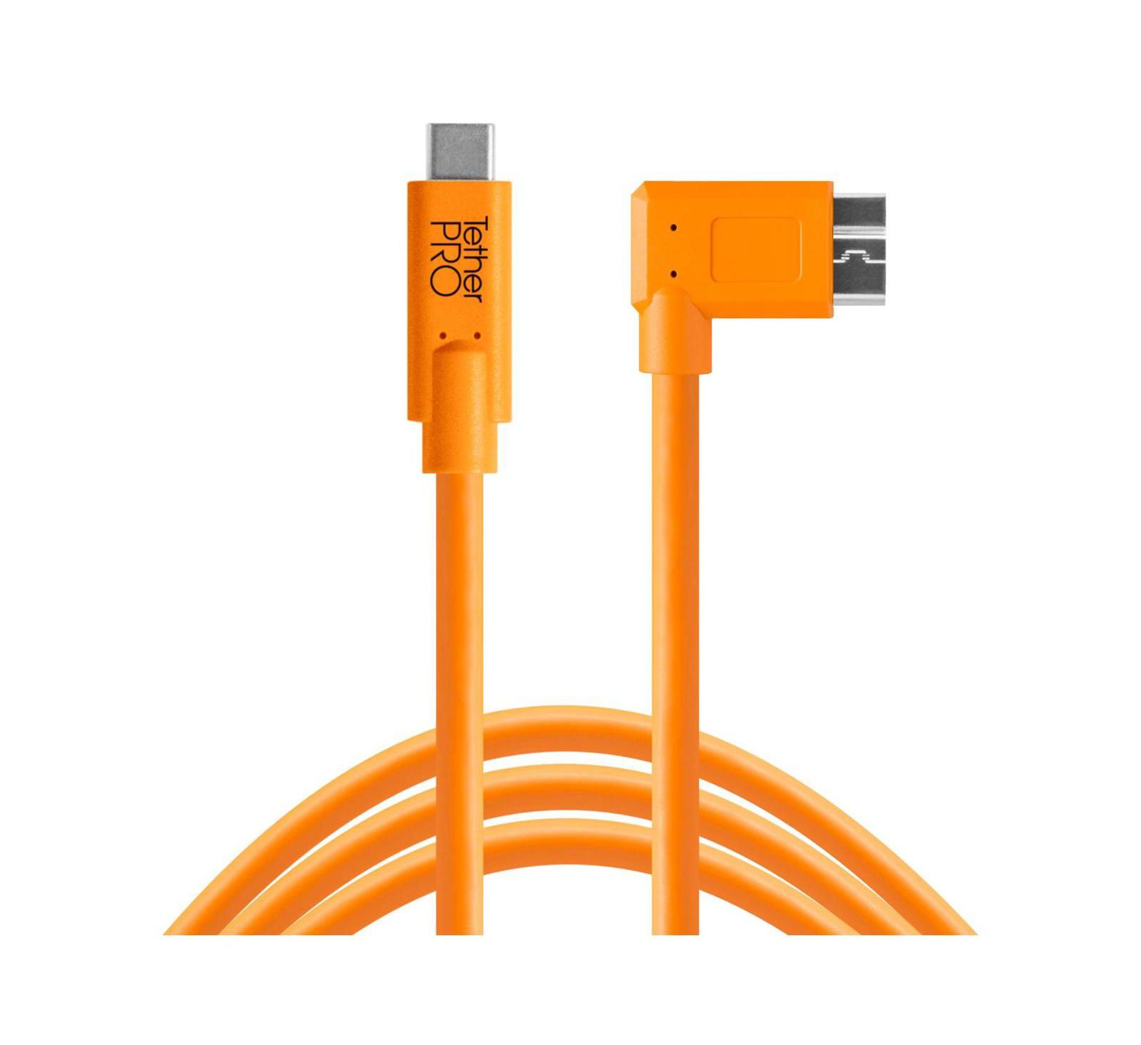 Tether Tools TetherPro USB-C to USB 3.0 Micro-B Right-Angle 15-Foot Cable