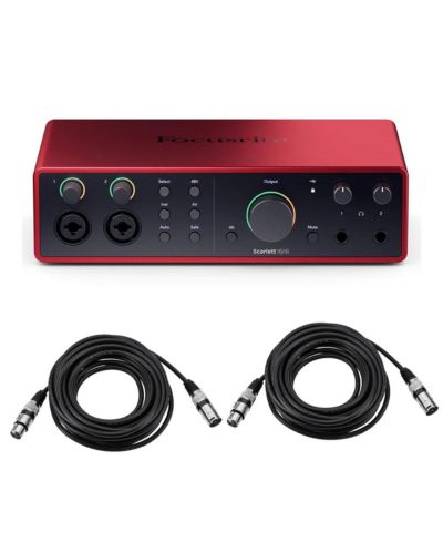 USB аудиоинтерфейс Focusrite Scarlett 16i16 4th Gen с ПО и кабелем XLR