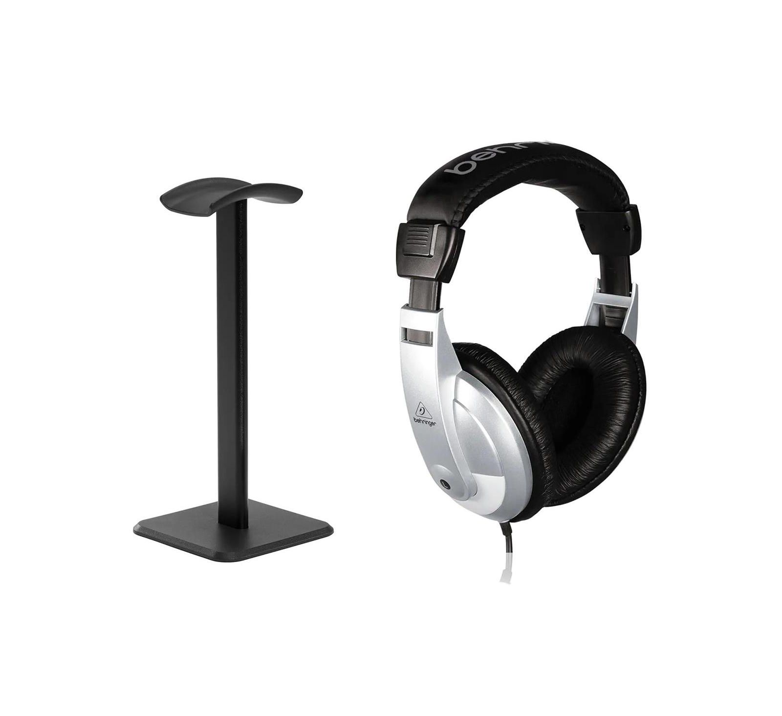 Behringer HPM1000 Closed Purpose Stereo Headphones, Bundle with Desktop Headphone Stand