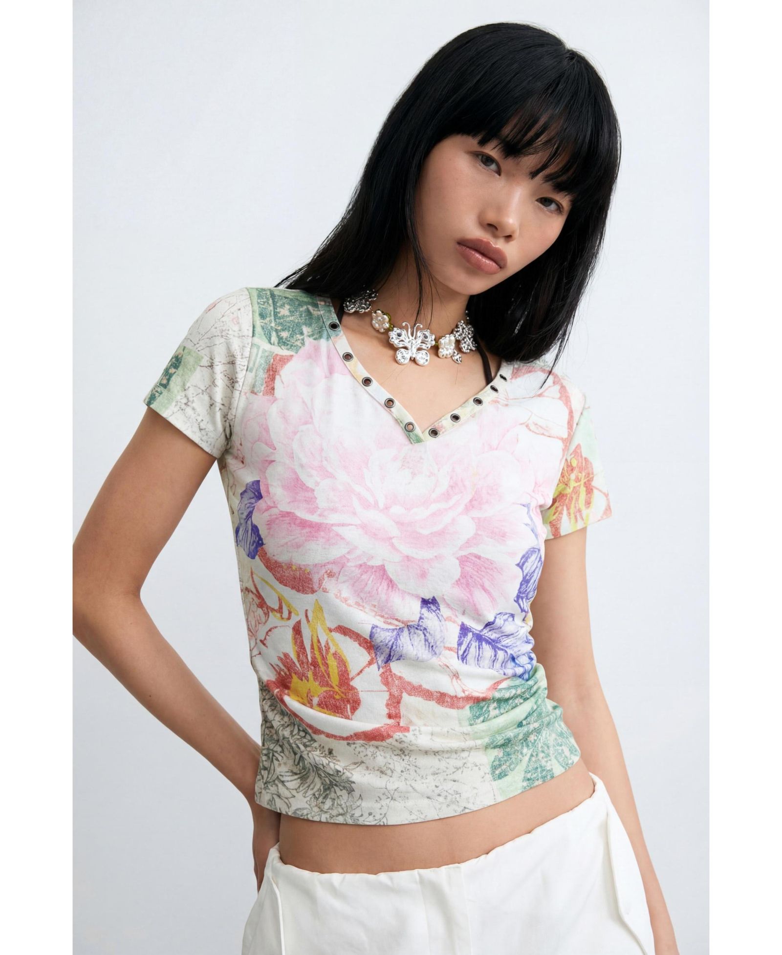 Desigual Женская футболка с принтом 100% хлопок