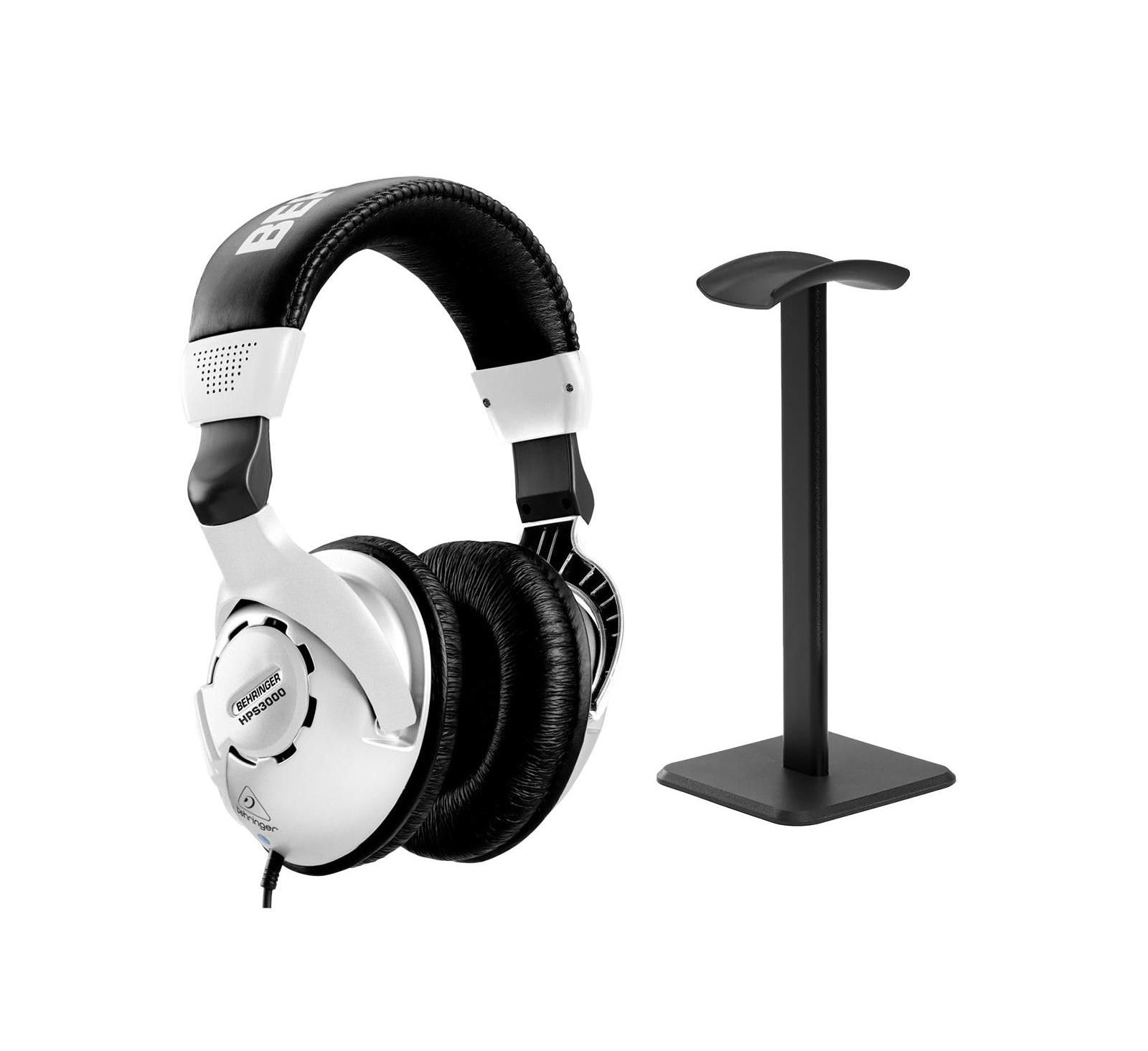 Студийные наушники Behringer HPS3000 Closed Back Over Ear High Performance, в комплекте со стойкой для наушников на стол