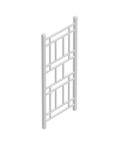 Dura-Trel Wellington садовая решетка из ПВХ White, 28 x 75 Inch