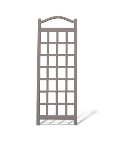 Dura-Trel Cambridge 28 x 75 Inch PVC Vinyl Outdoor Garden Patio Trellis, Mocha