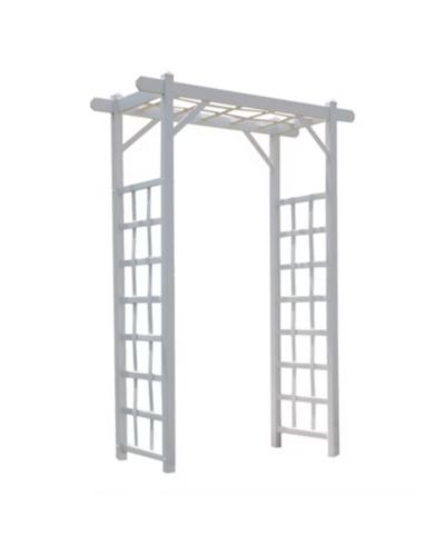 Садовая арка-решетка Dura-Trel Inc Elmwood Arbor 57" x 84" из ПВХ, цвет Mocha
