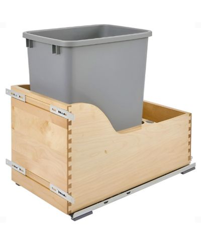 Rev-A-Shelf Корзина для мусора Single Pullout с мягким закрытием, 4WCSC-1535DM-1