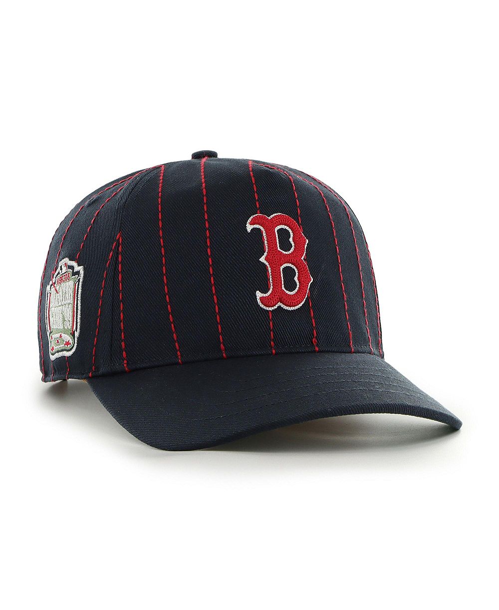 Мужская кепка '47 Brand Rawlings Navy Boston Red Sox Pinstripe Hitch Adjustable