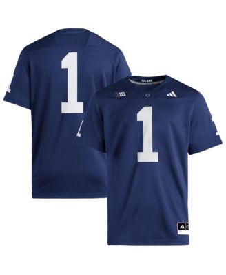 Мужская джерси Adidas Penn State Nittany Lions Home Premier Navy #1
