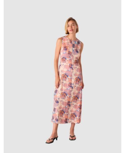 Платье Whistles Women's Sleeveless Floral Textured Midi