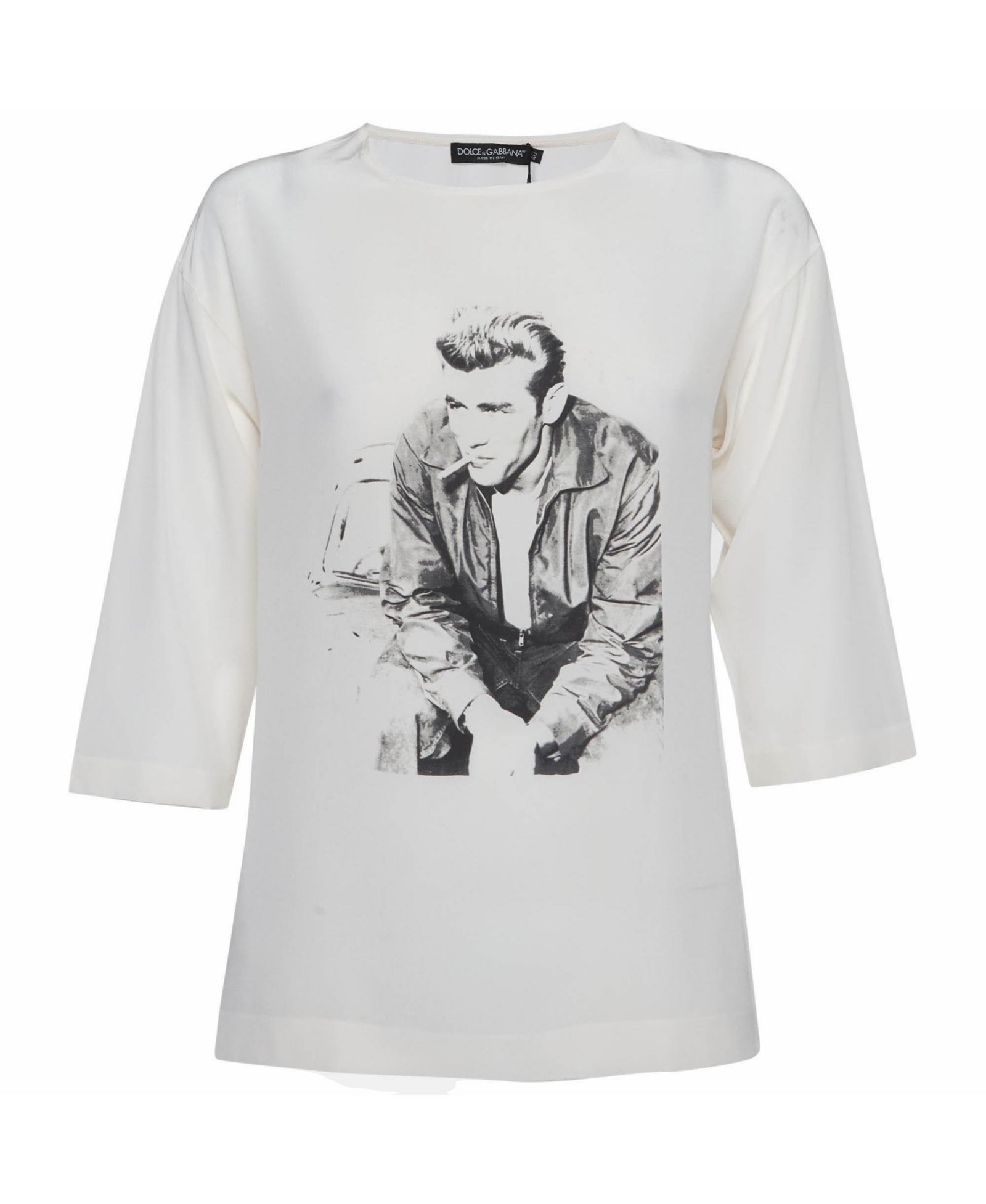 Pre-Owned Dolce & Gabbana Women's Printed Silk Top
